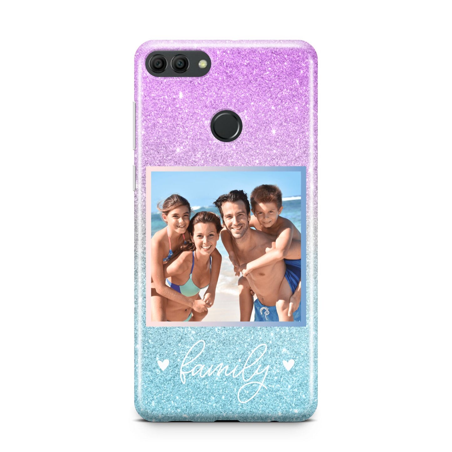 Personalised Glitter Photo Huawei Y9 2018