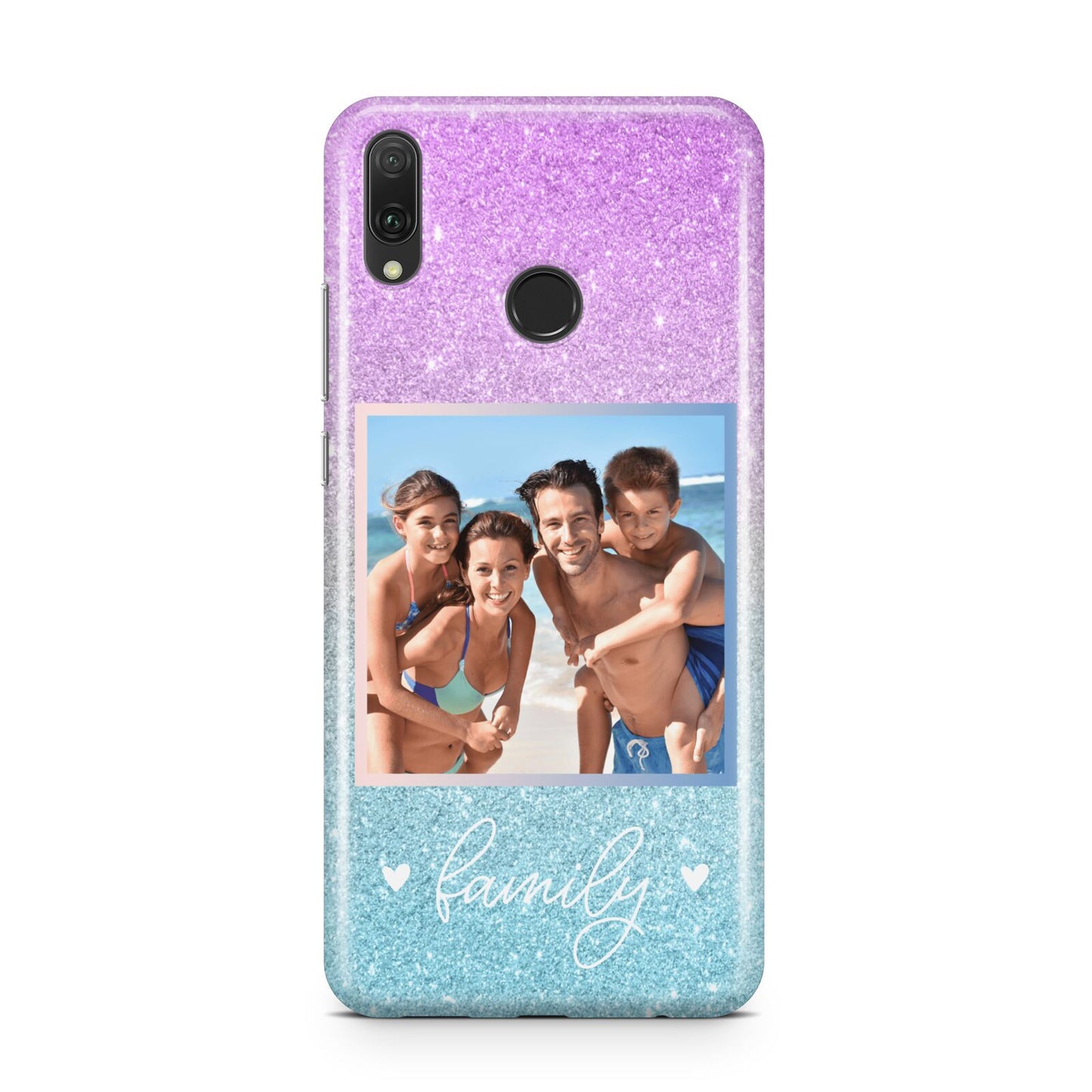 Personalised Glitter Photo Huawei Y9 2019