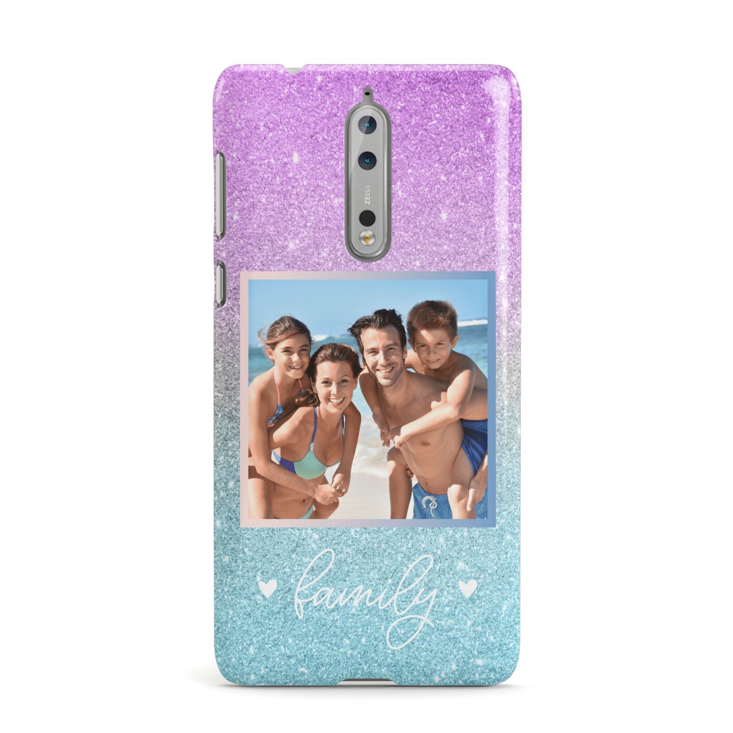 Personalised Glitter Photo Nokia Case