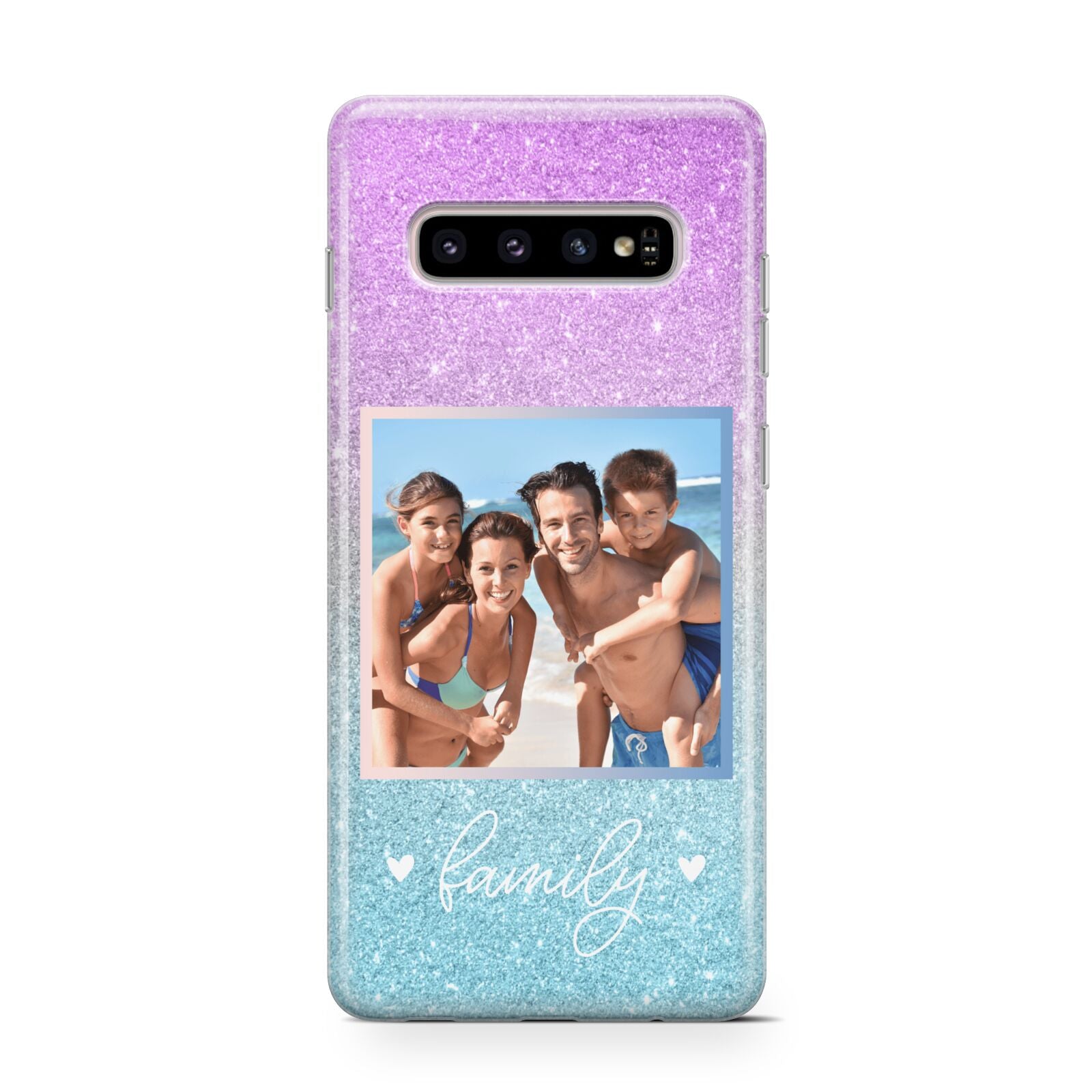 Personalised Glitter Photo Protective Samsung Galaxy Case