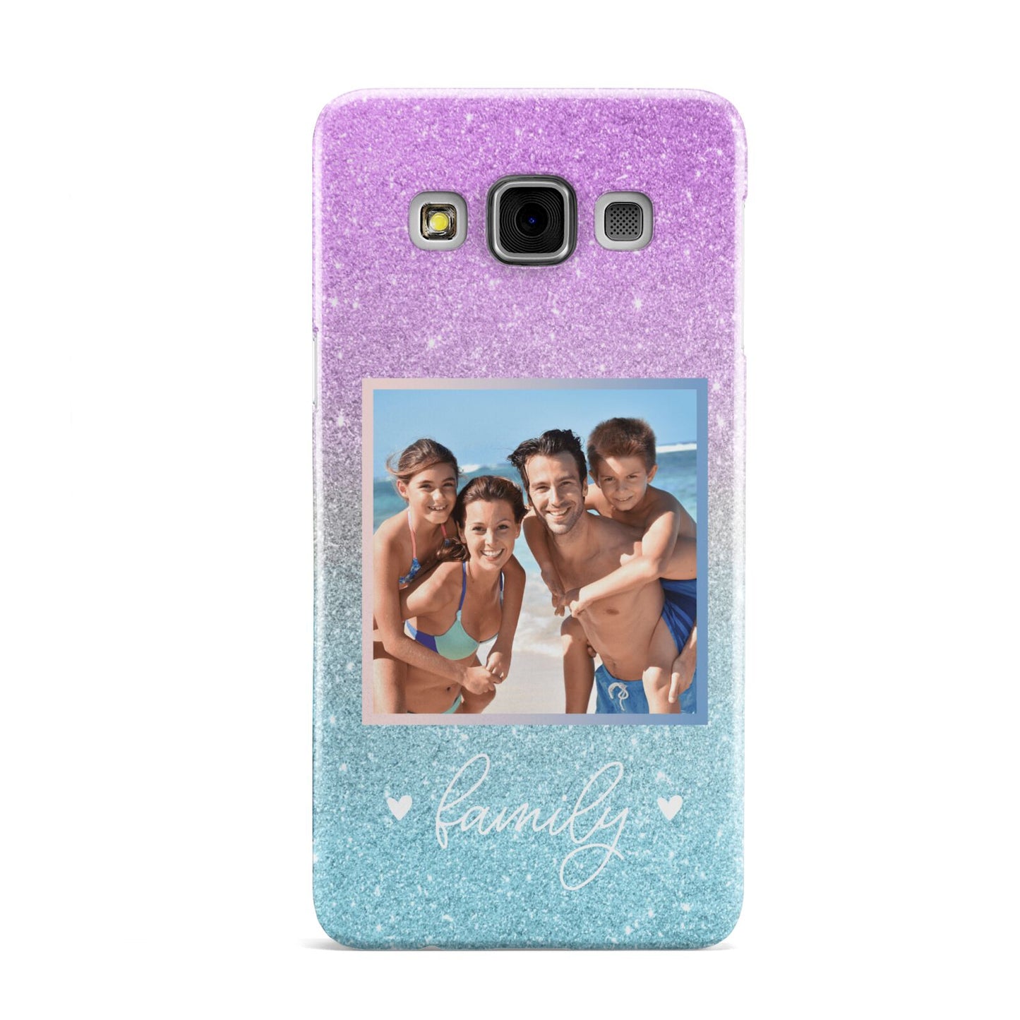 Personalised Glitter Photo Samsung Galaxy A3 Case