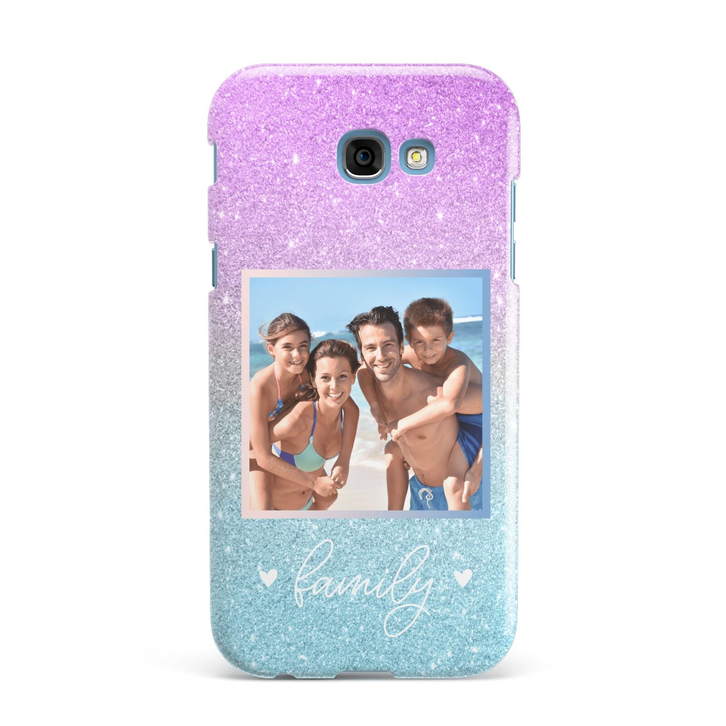 Personalised Glitter Photo Samsung Galaxy A7 2017 Case