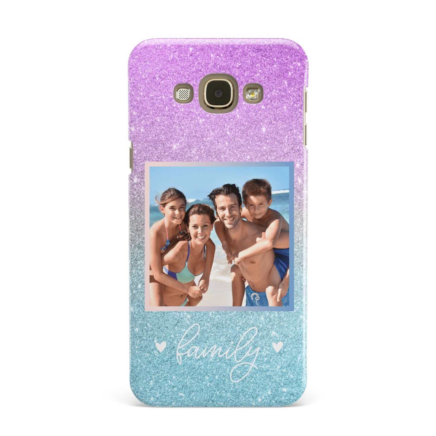 Personalised Glitter Photo Samsung Galaxy A8 Case