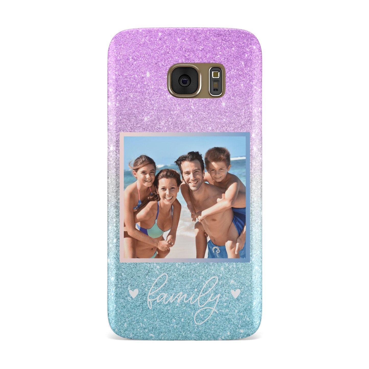 Personalised Glitter Photo Samsung Galaxy Case