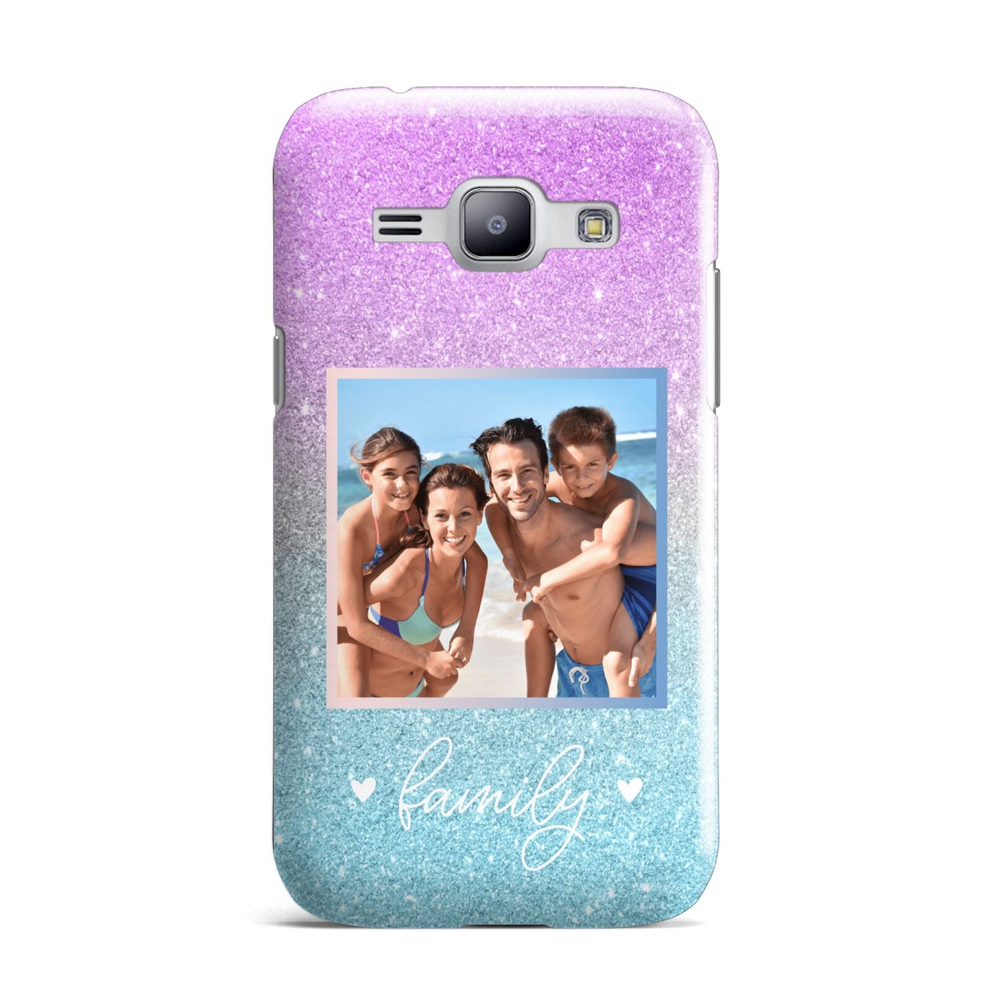 Personalised Glitter Photo Samsung Galaxy J1 2015 Case