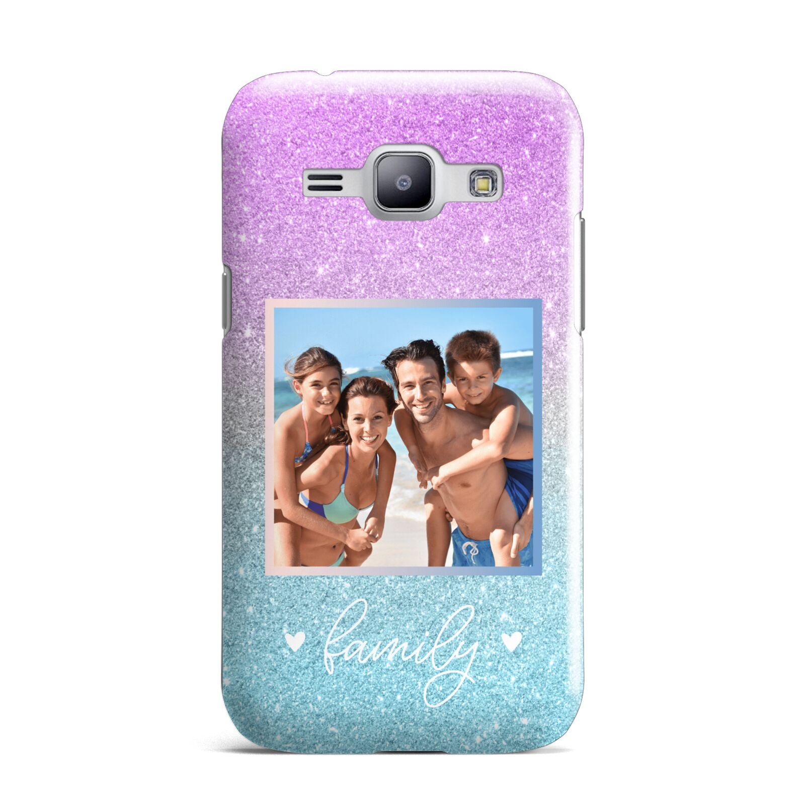 Personalised Glitter Photo Samsung Galaxy J1 2015 Case