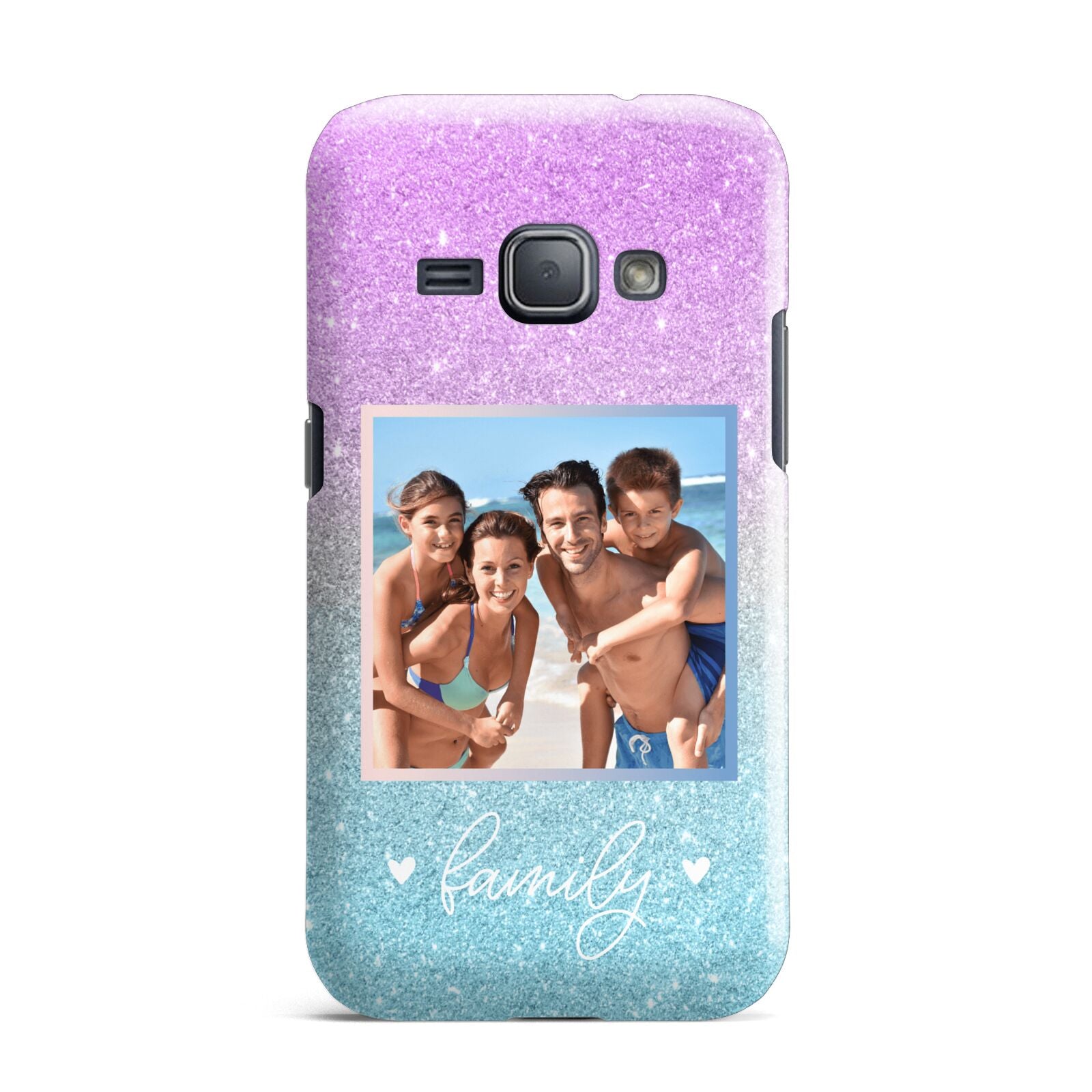 Personalised Glitter Photo Samsung Galaxy J1 2016 Case