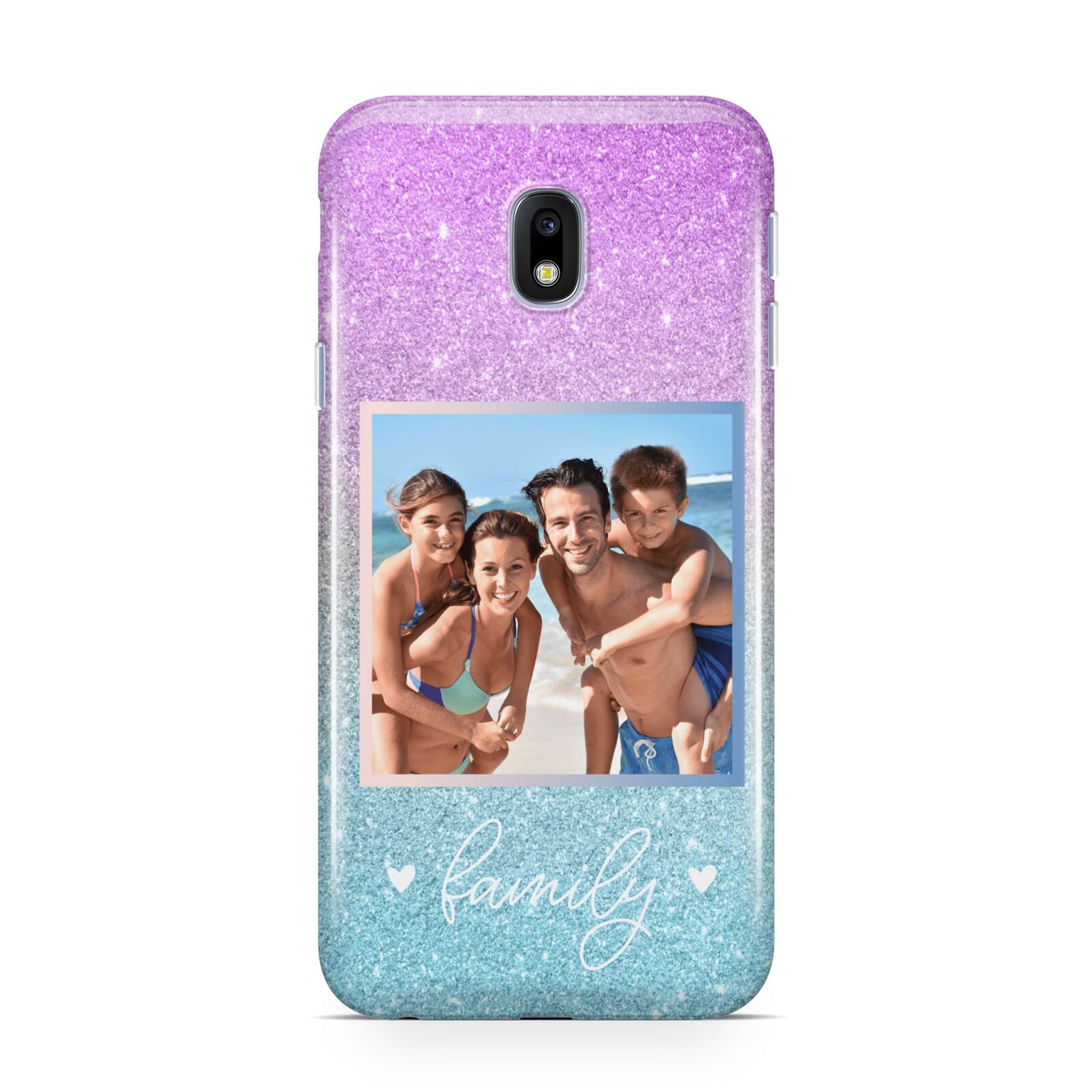 Personalised Glitter Photo Samsung Galaxy J3 2017 Case