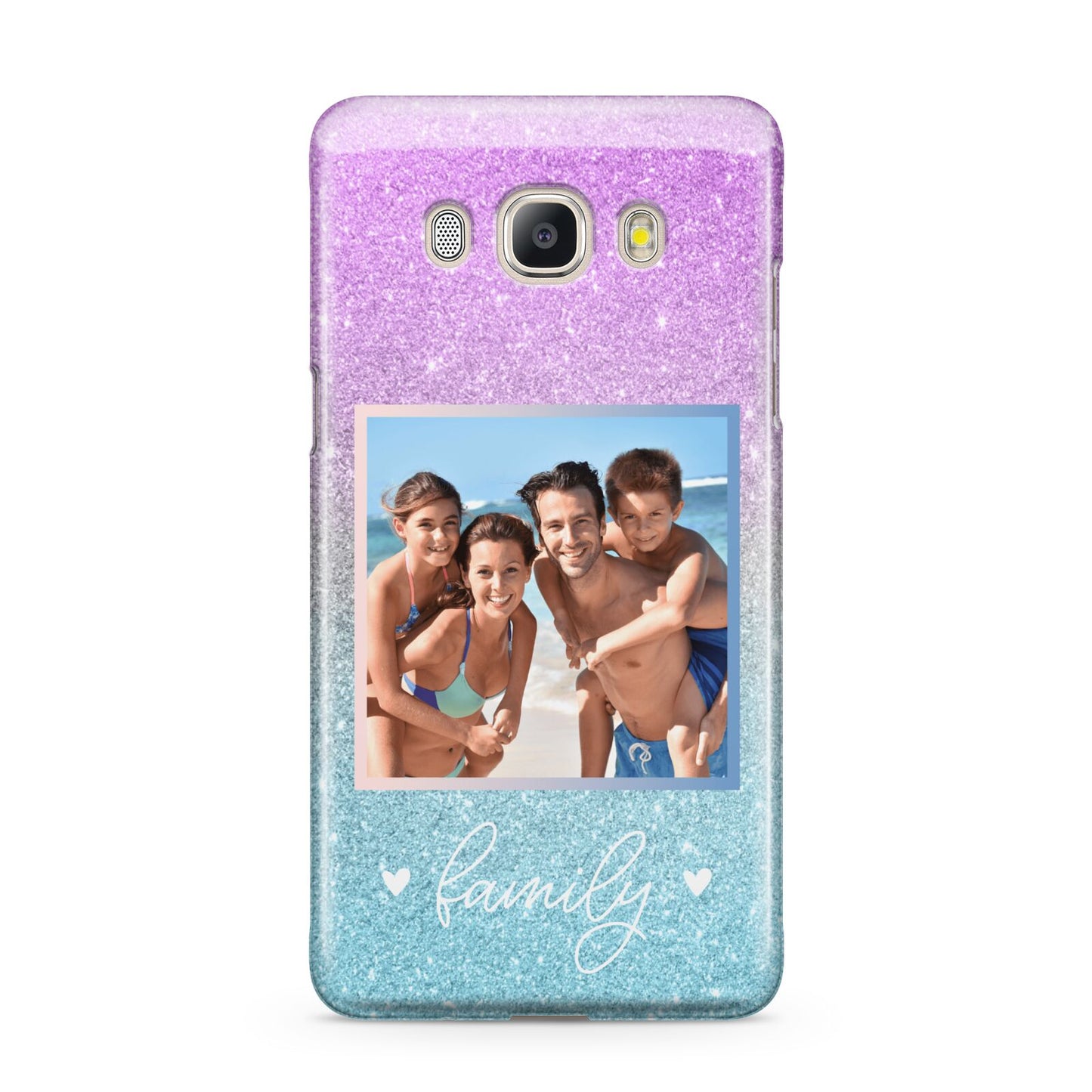 Personalised Glitter Photo Samsung Galaxy J5 2016 Case