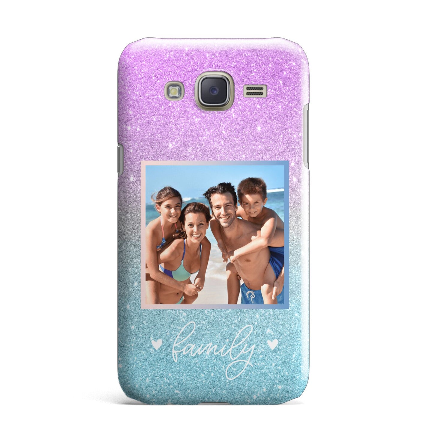 Personalised Glitter Photo Samsung Galaxy J7 Case