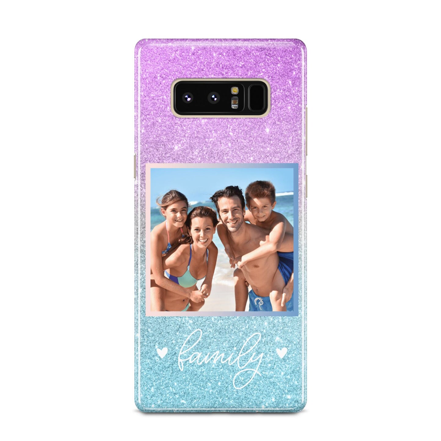 Personalised Glitter Photo Samsung Galaxy Note 8 Case