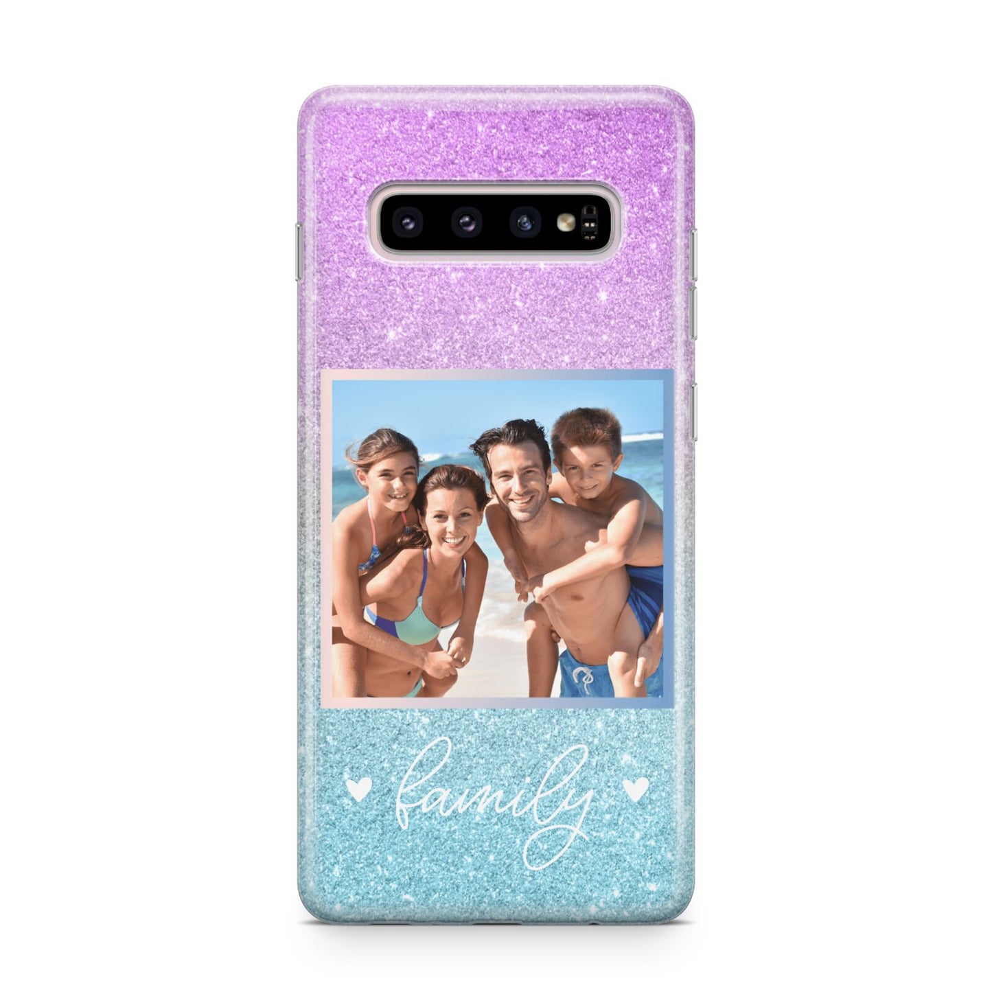 Personalised Glitter Photo Samsung Galaxy S10 Plus Case