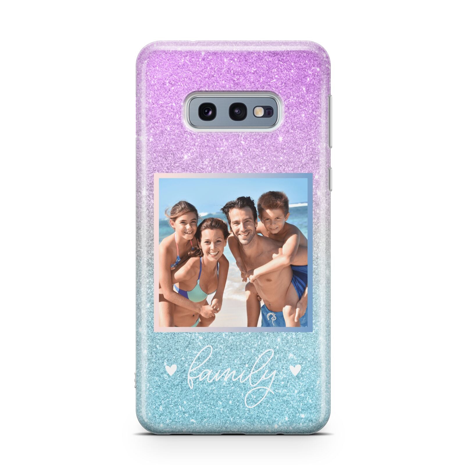 Personalised Glitter Photo Samsung Galaxy S10E Case