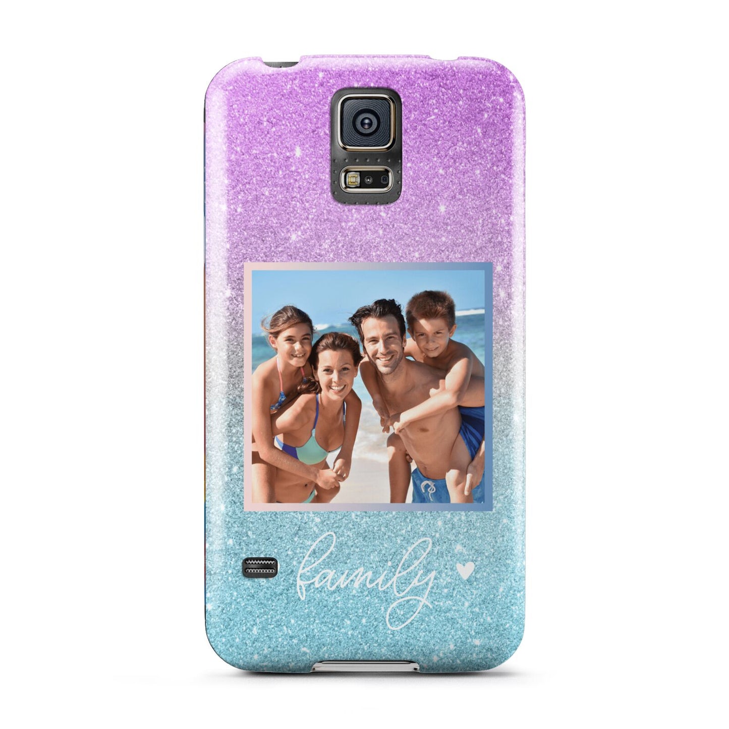 Personalised Glitter Photo Samsung Galaxy S5 Case