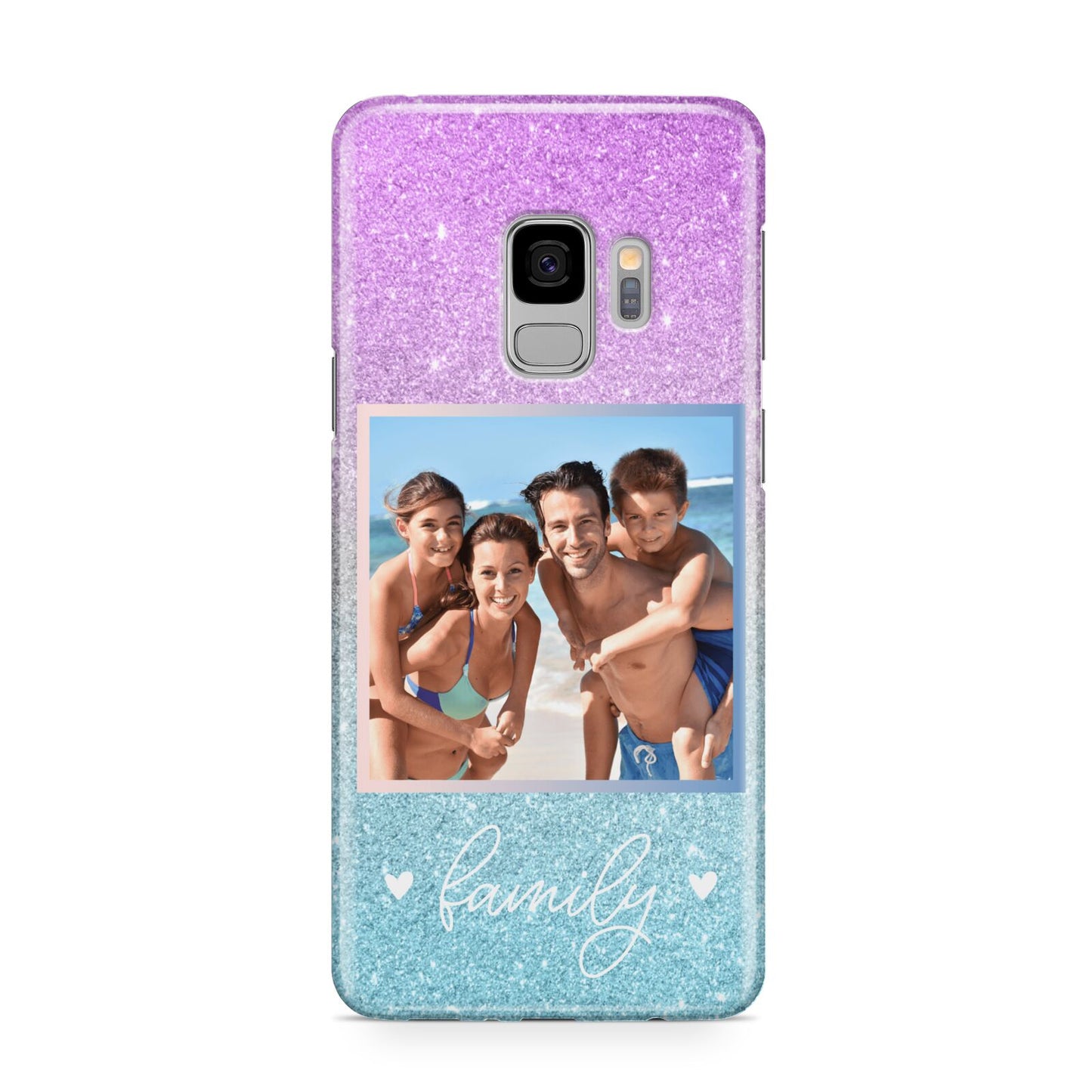 Personalised Glitter Photo Samsung Galaxy S9 Case