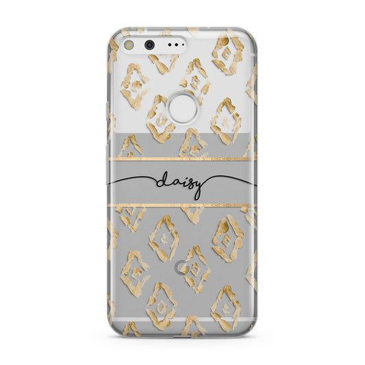 Personalised Gold Aztec Google Pixel Case