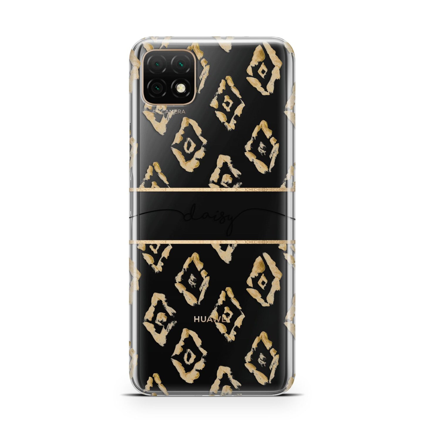 Personalised Gold Aztec Huawei Enjoy 20 Phone Case