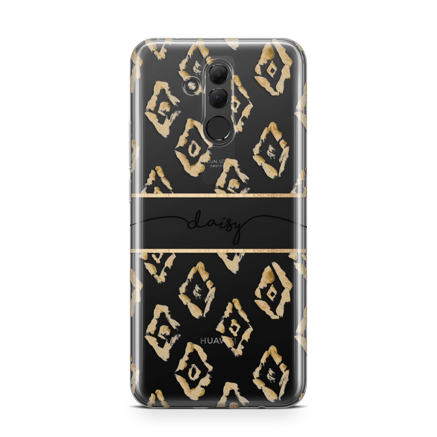 Personalised Gold Aztec Huawei Mate 20 Lite