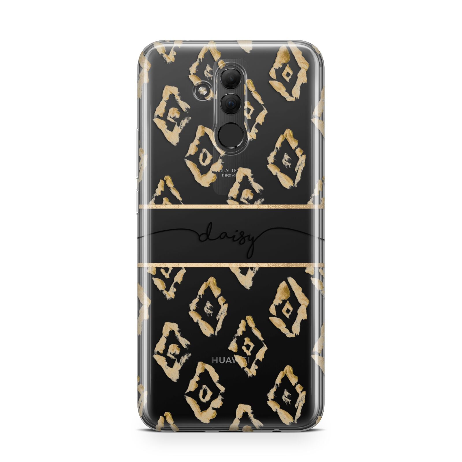 Personalised Gold Aztec Huawei Mate 20 Lite