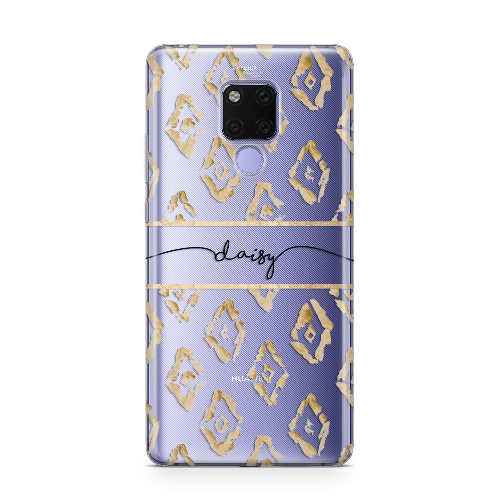 Personalised Gold Aztec Huawei Mate 20X Phone Case