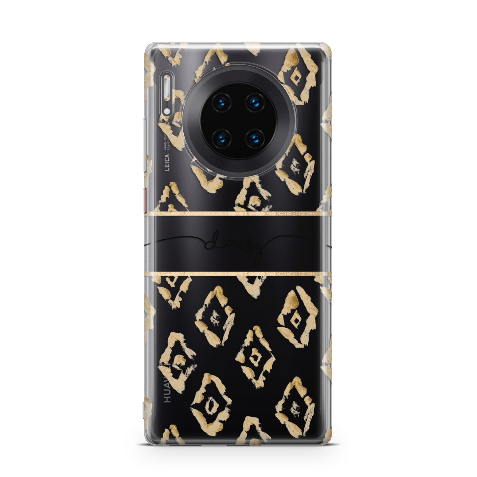 Personalised Gold Aztec Huawei Mate 30 Pro Phone Case