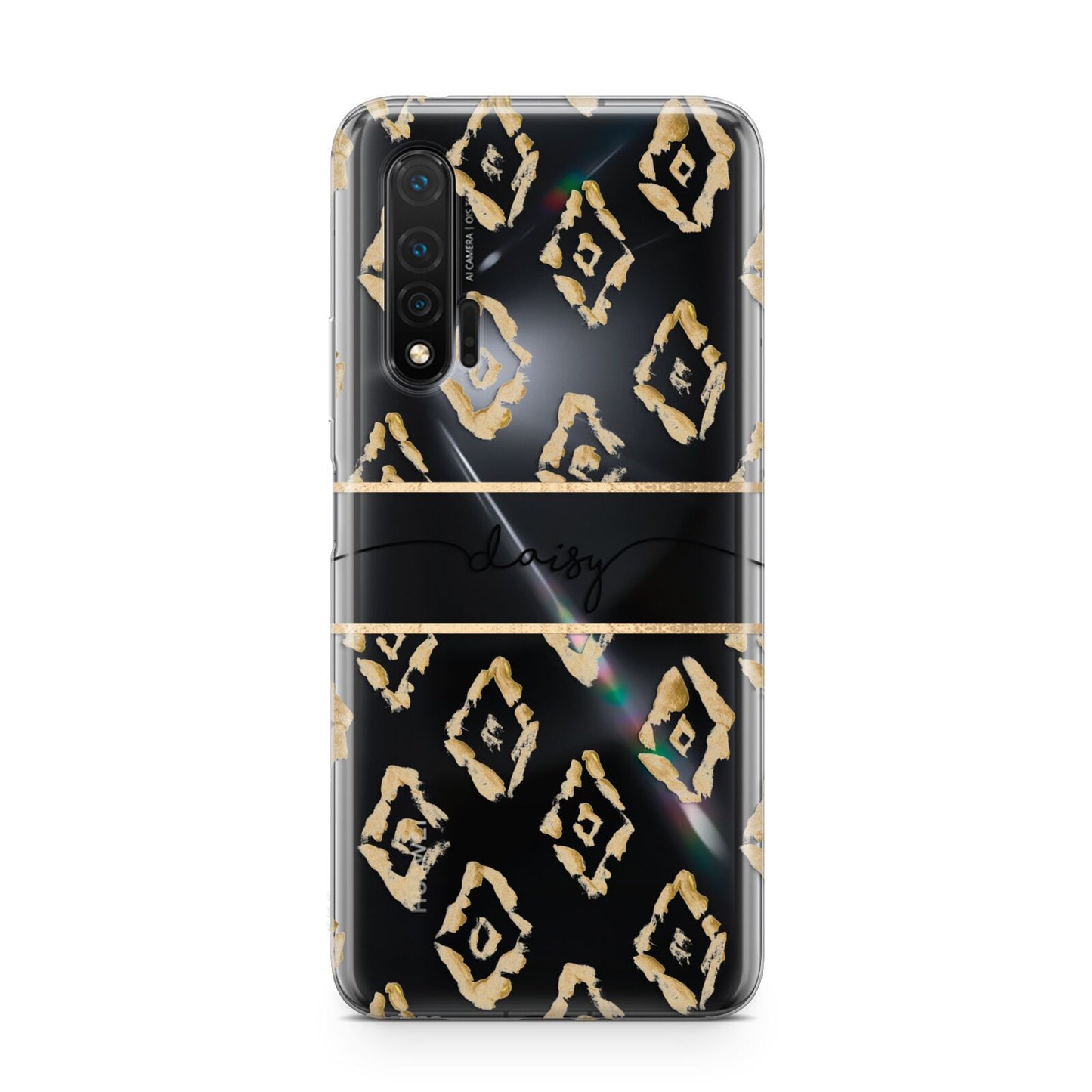 Personalised Gold Aztec Huawei Nova 6 Phone Case