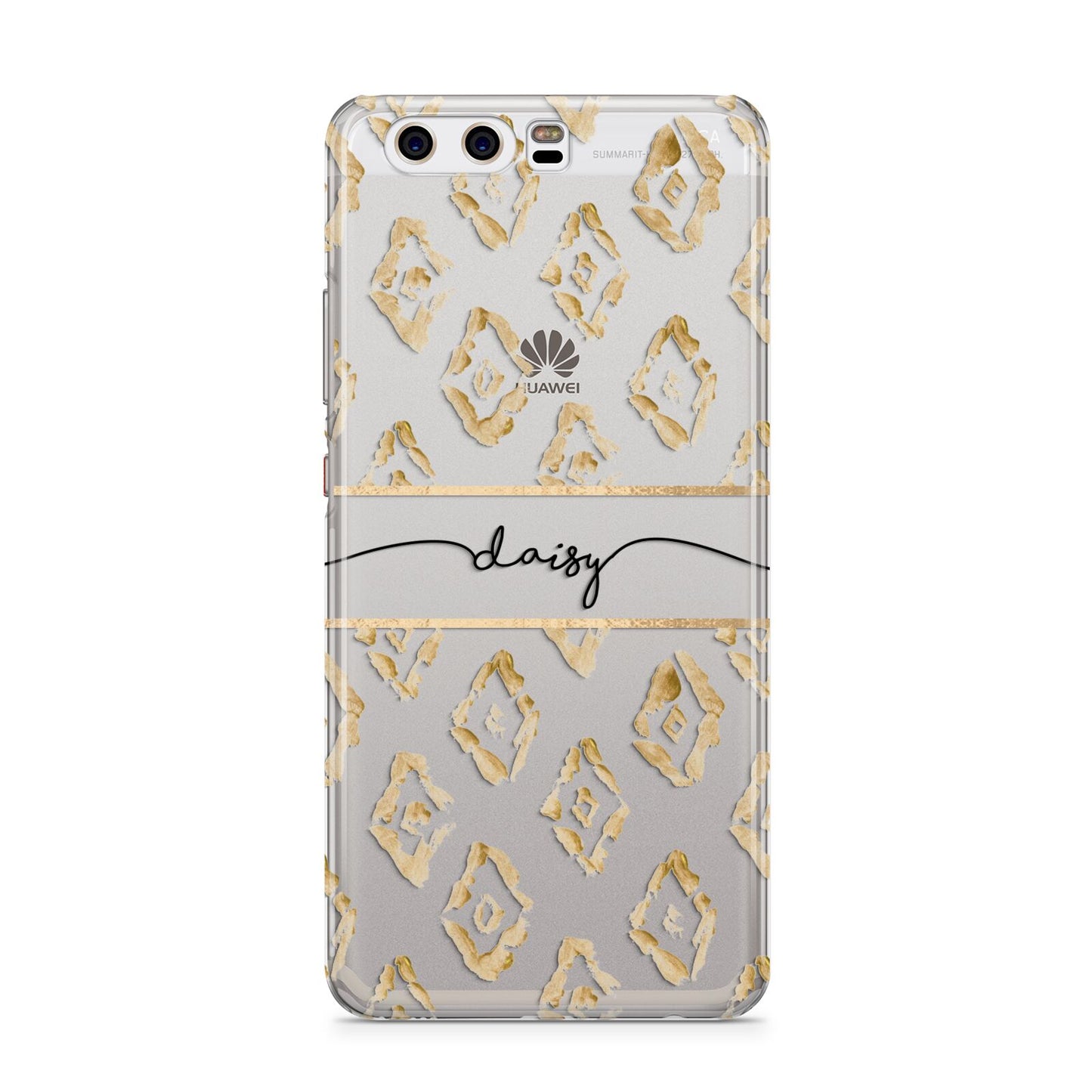 Personalised Gold Aztec Huawei P10 Phone Case