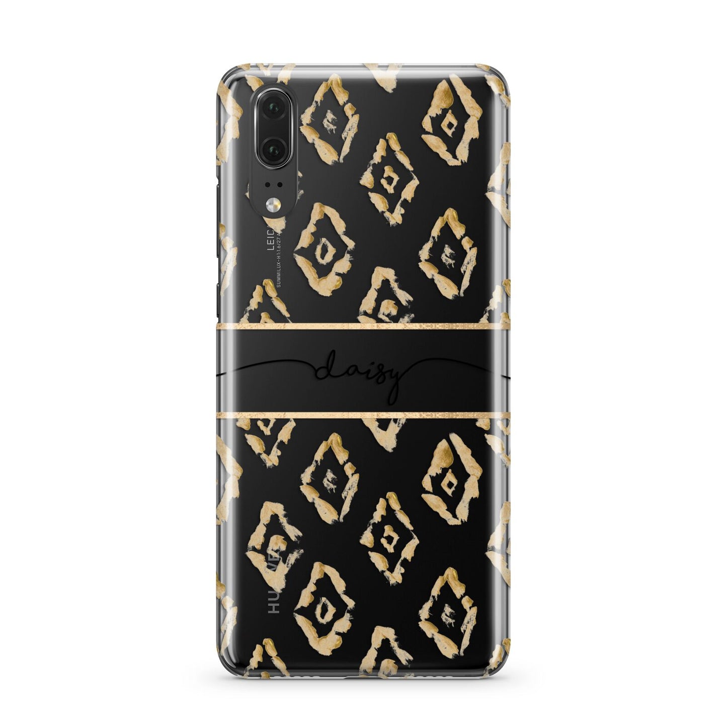 Personalised Gold Aztec Huawei P20 Phone Case