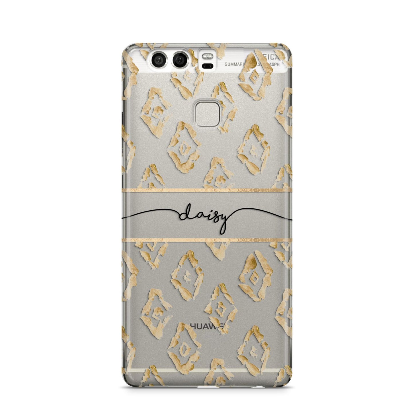 Personalised Gold Aztec Huawei P9 Case