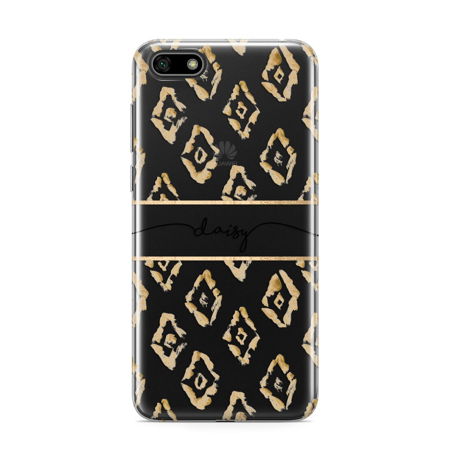 Personalised Gold Aztec Huawei Y5 Prime 2018 Phone Case