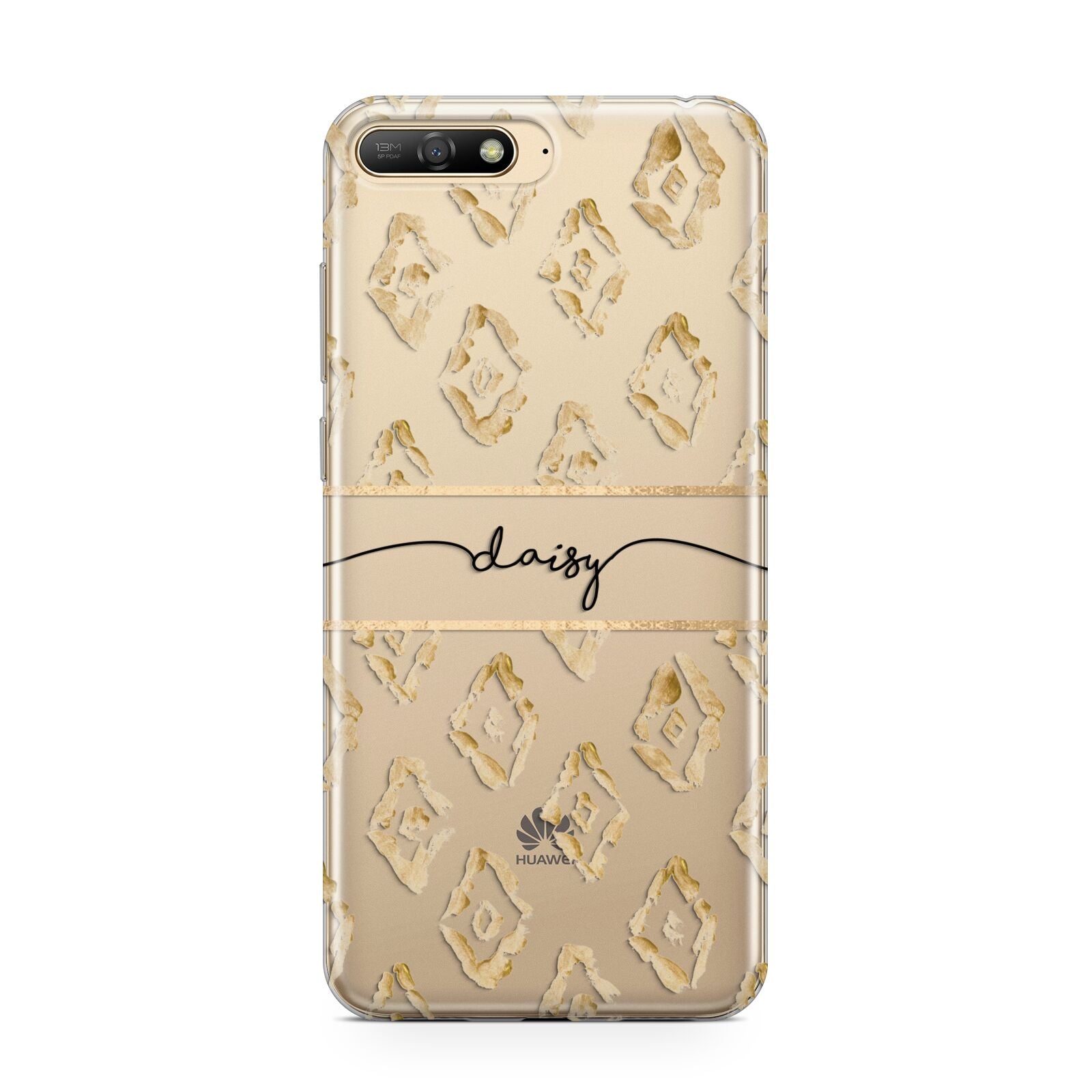 Personalised Gold Aztec Huawei Y6 2018