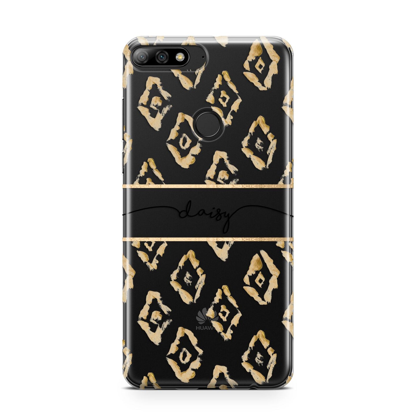 Personalised Gold Aztec Huawei Y7 2018