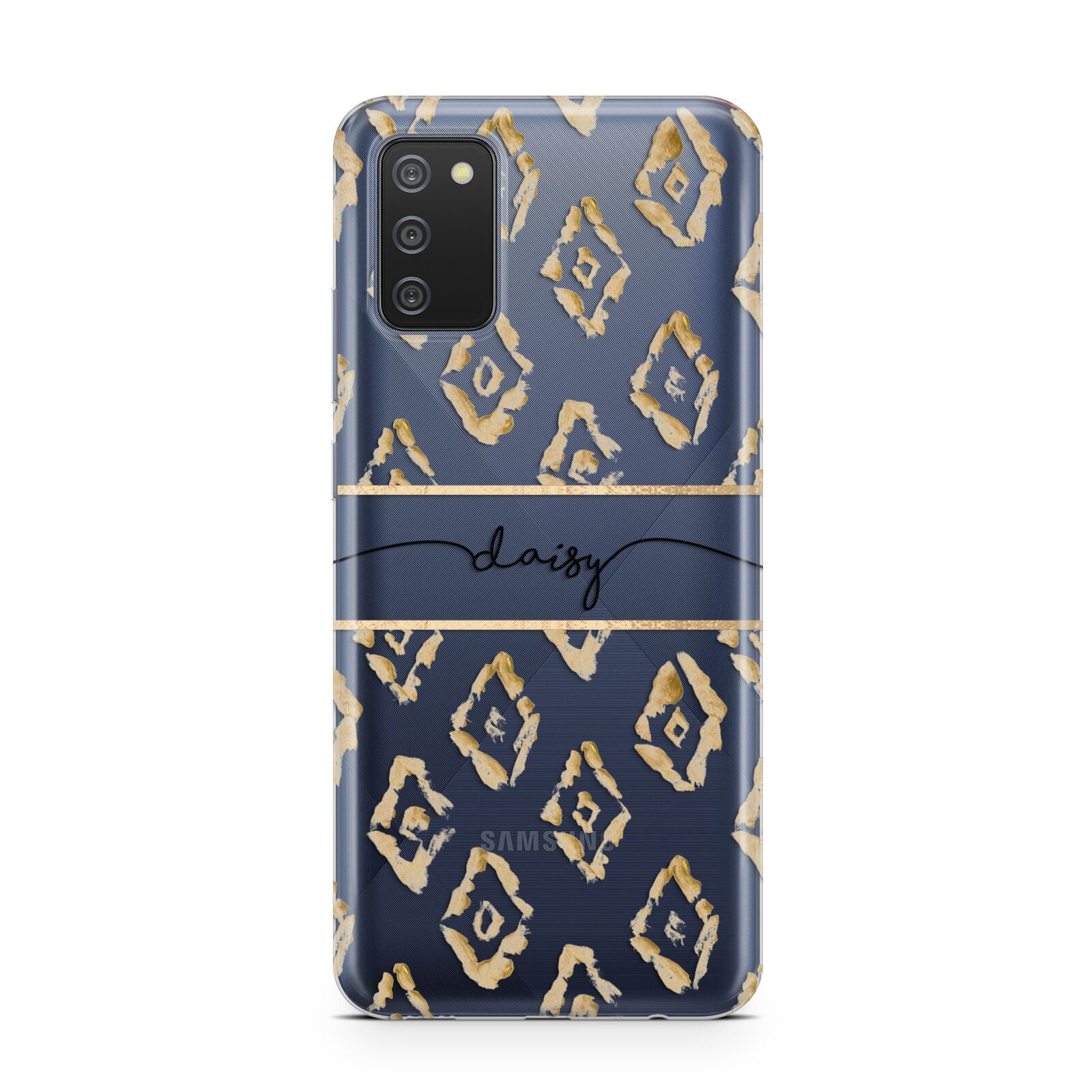 Personalised Gold Aztec Samsung A02s Case