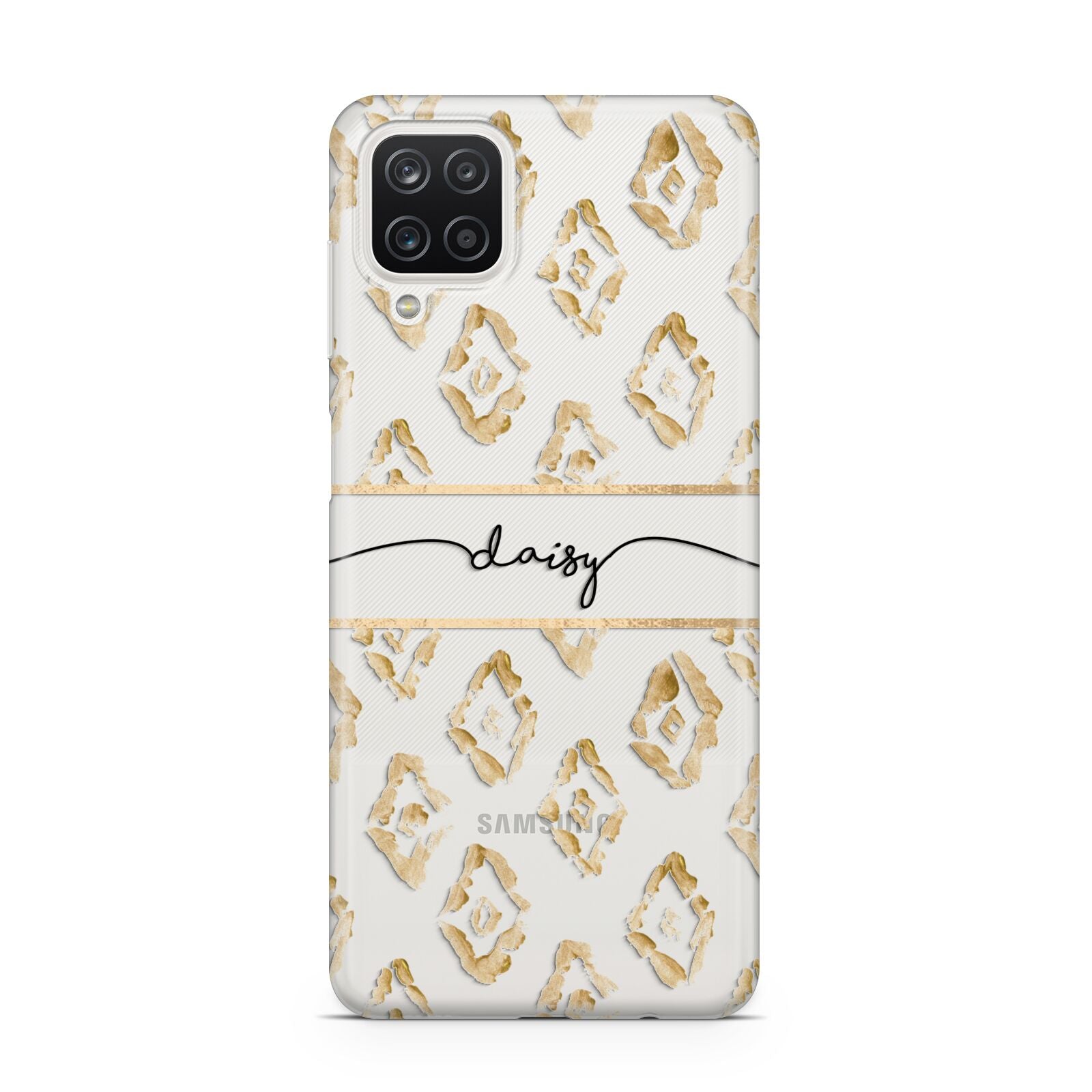 Personalised Gold Aztec Samsung A12 Case