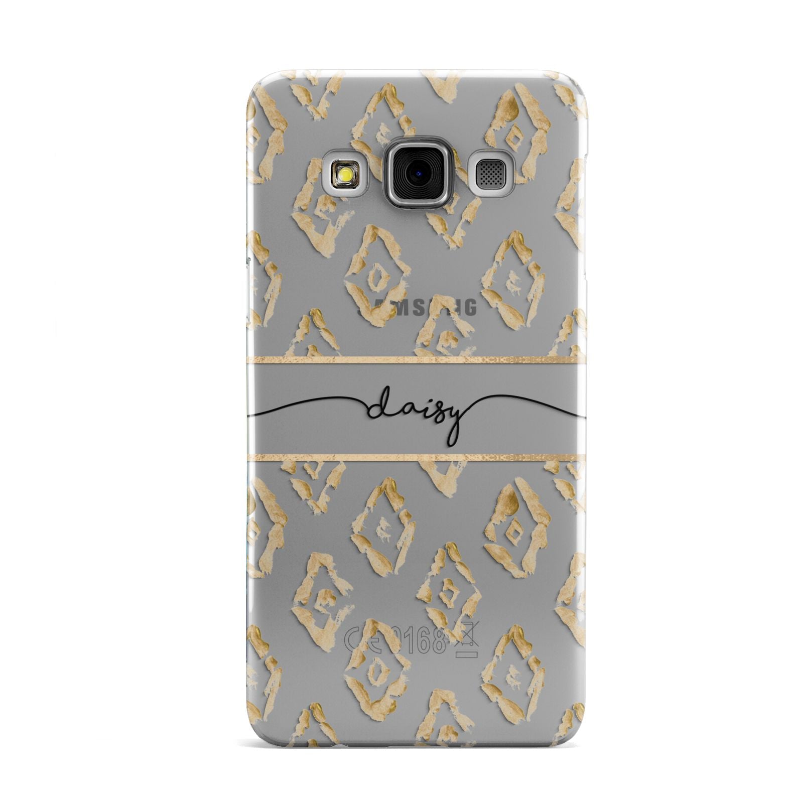 Personalised Gold Aztec Samsung Galaxy A3 Case