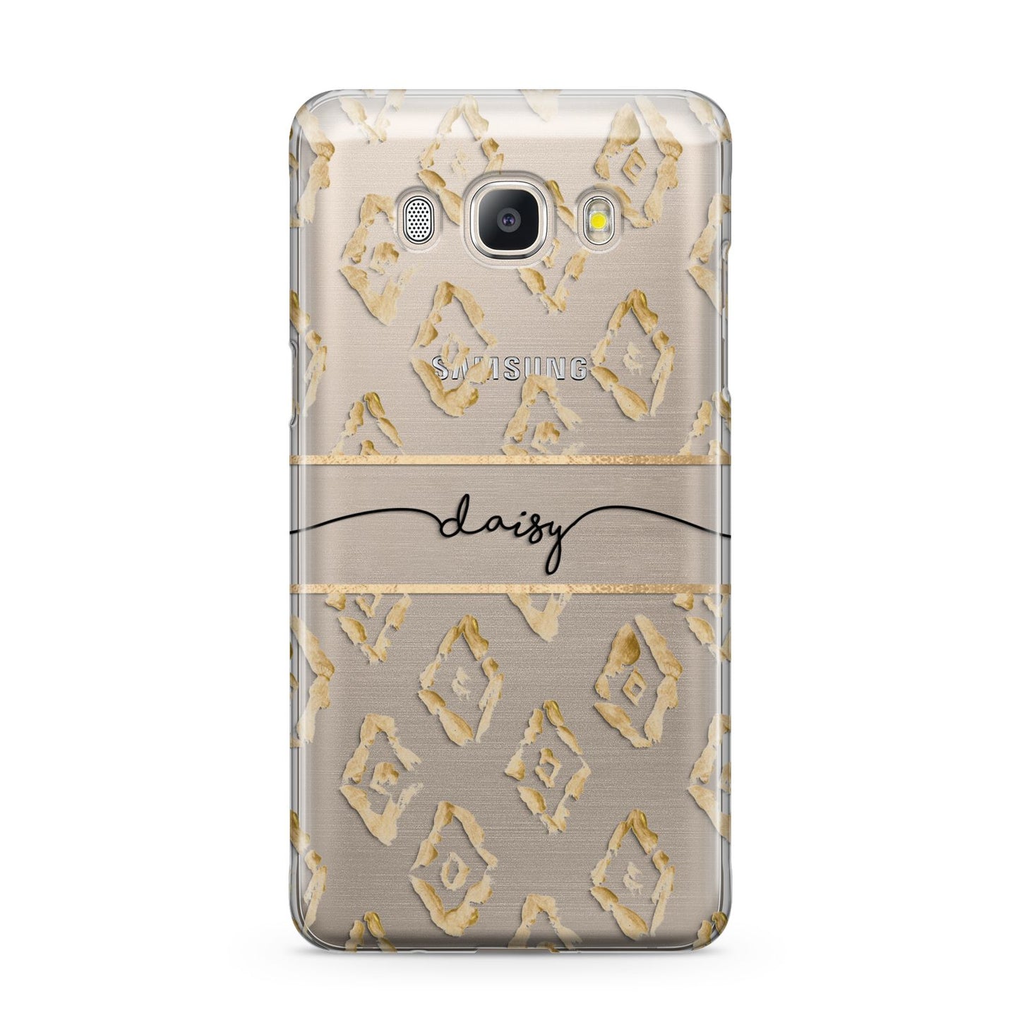 Personalised Gold Aztec Samsung Galaxy J5 2016 Case