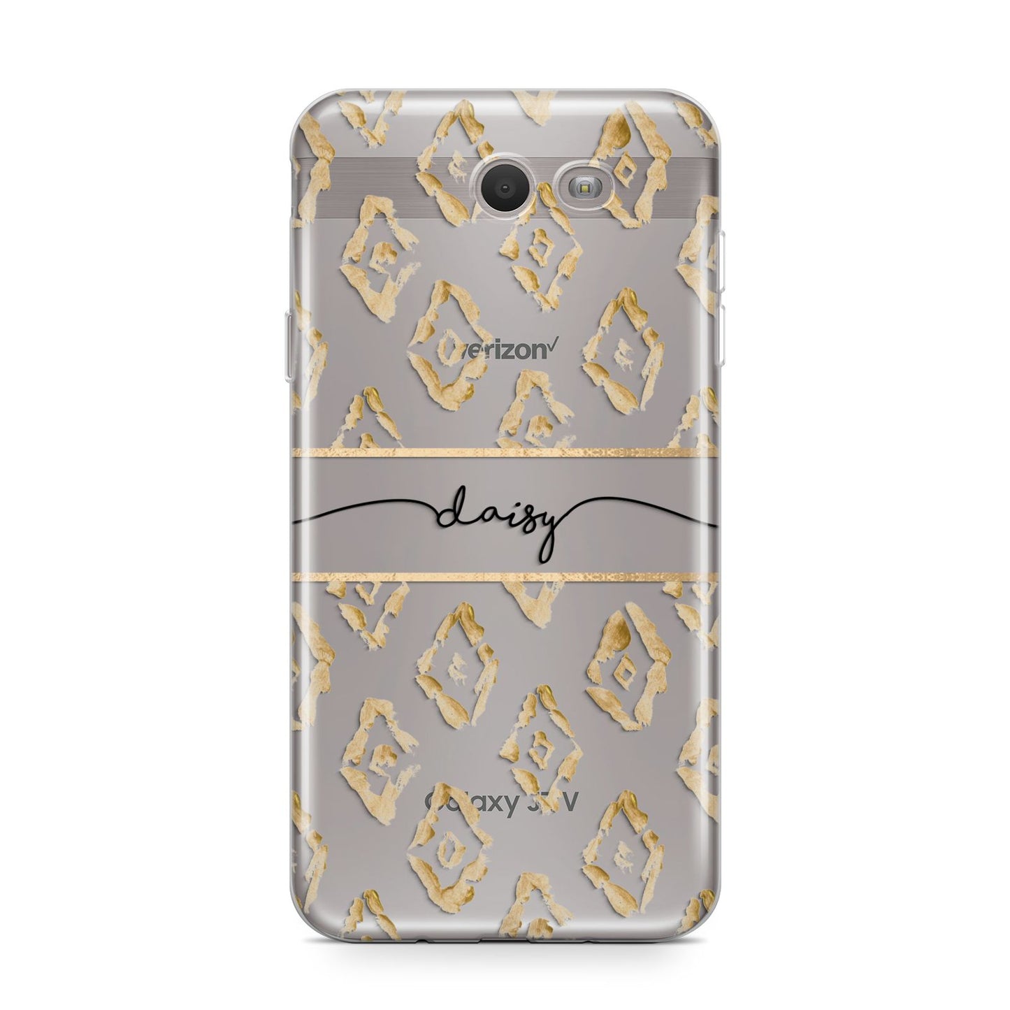 Personalised Gold Aztec Samsung Galaxy J7 2017 Case