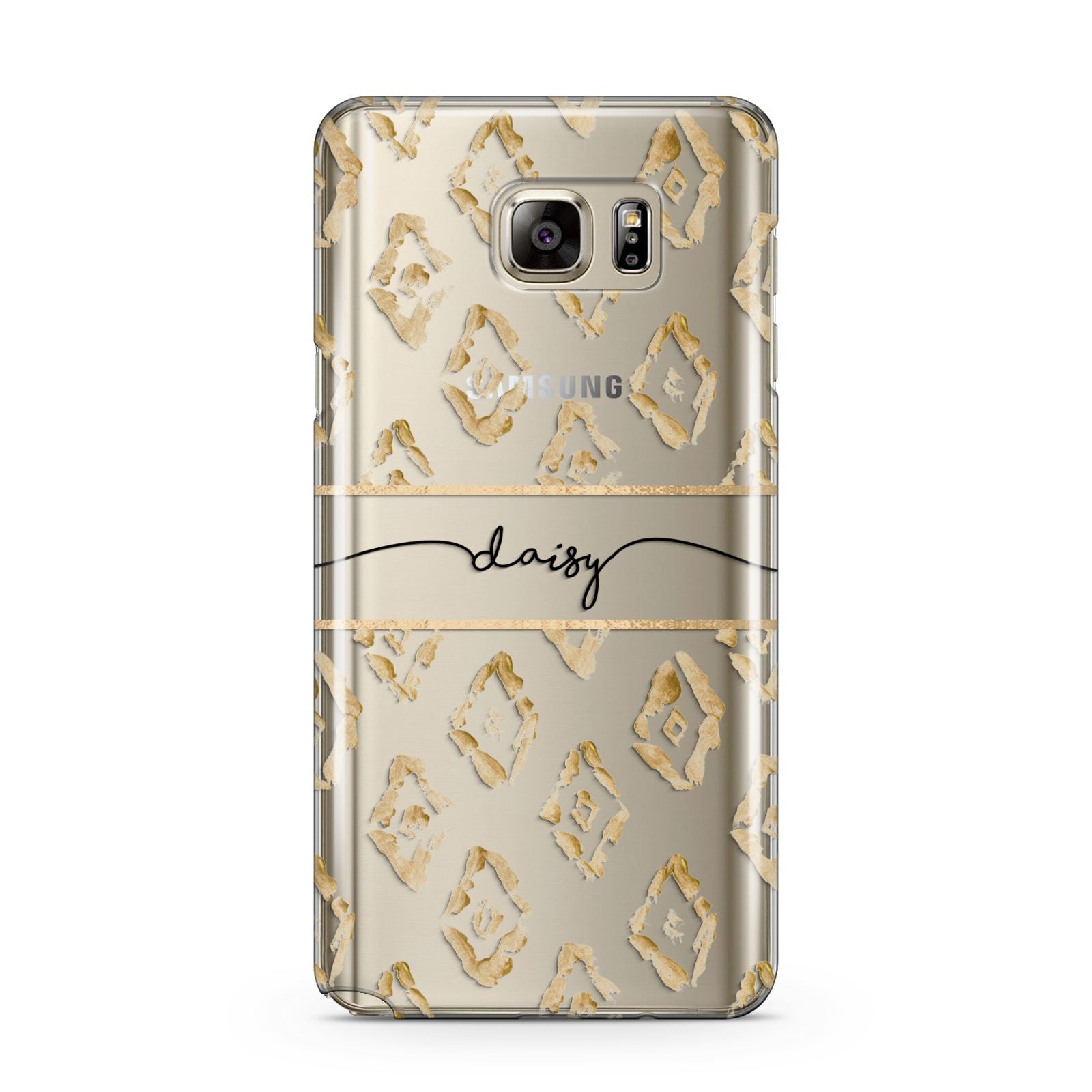 Personalised Gold Aztec Samsung Galaxy Note 5 Case