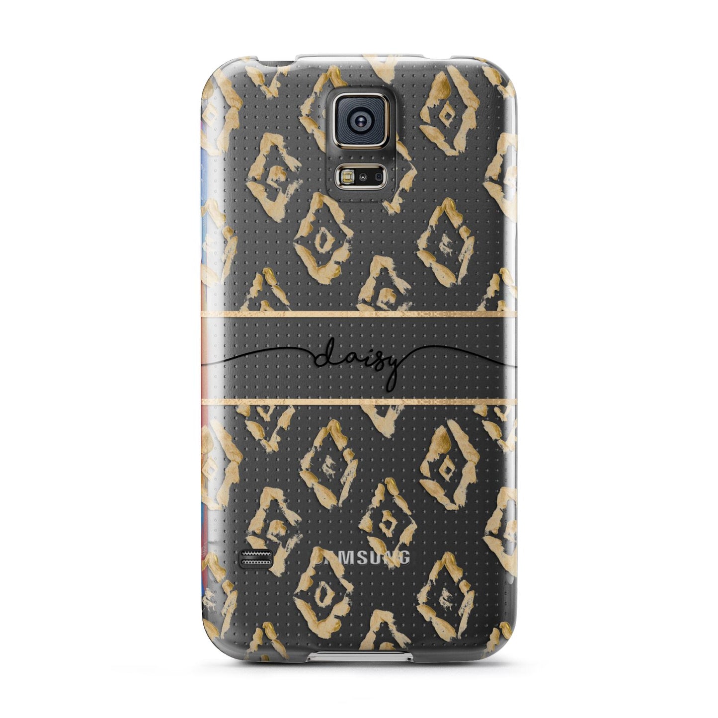 Personalised Gold Aztec Samsung Galaxy S5 Case