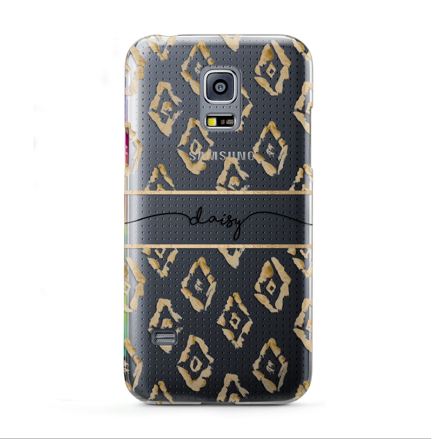 Personalised Gold Aztec Samsung Galaxy S5 Mini Case