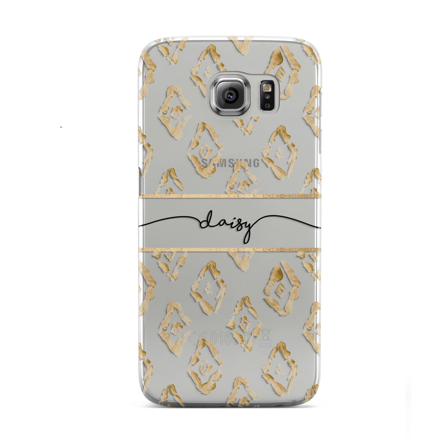 Personalised Gold Aztec Samsung Galaxy S6 Case