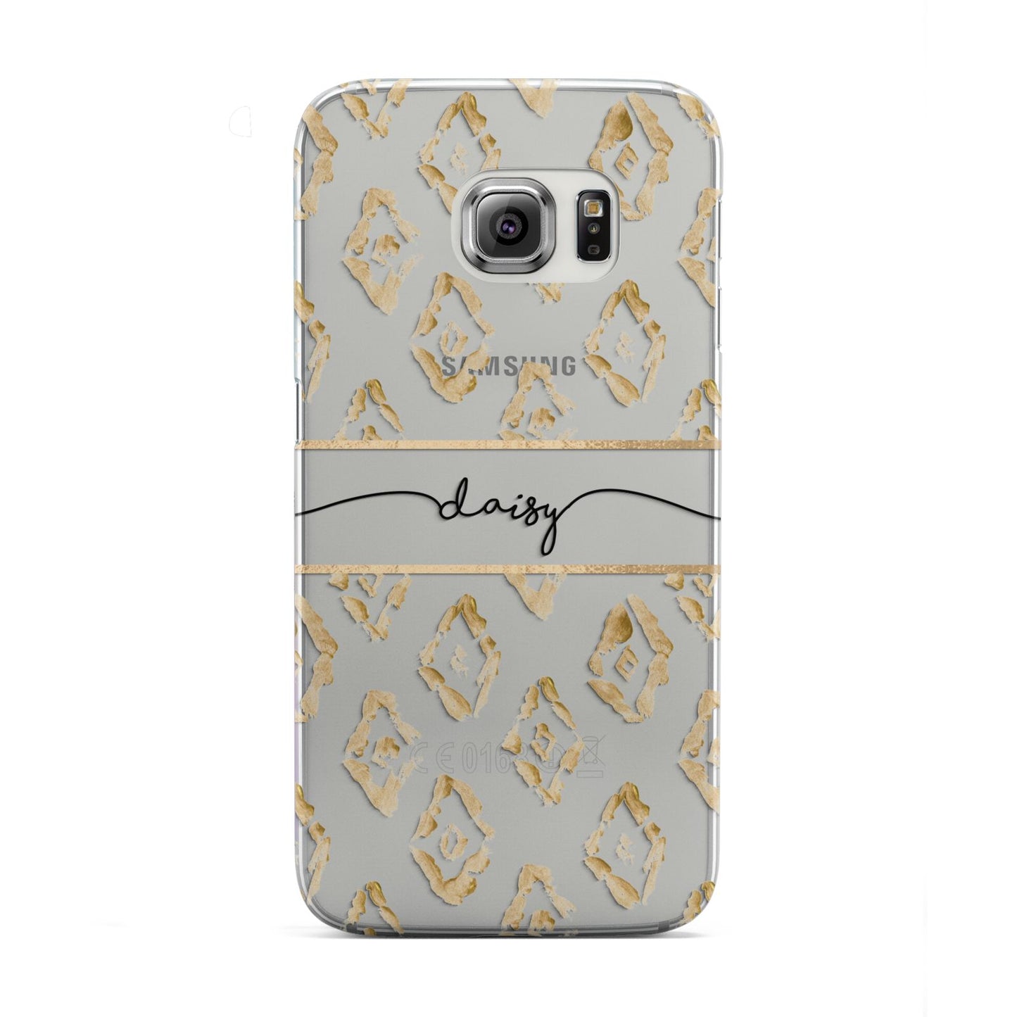 Personalised Gold Aztec Samsung Galaxy S6 Edge Case