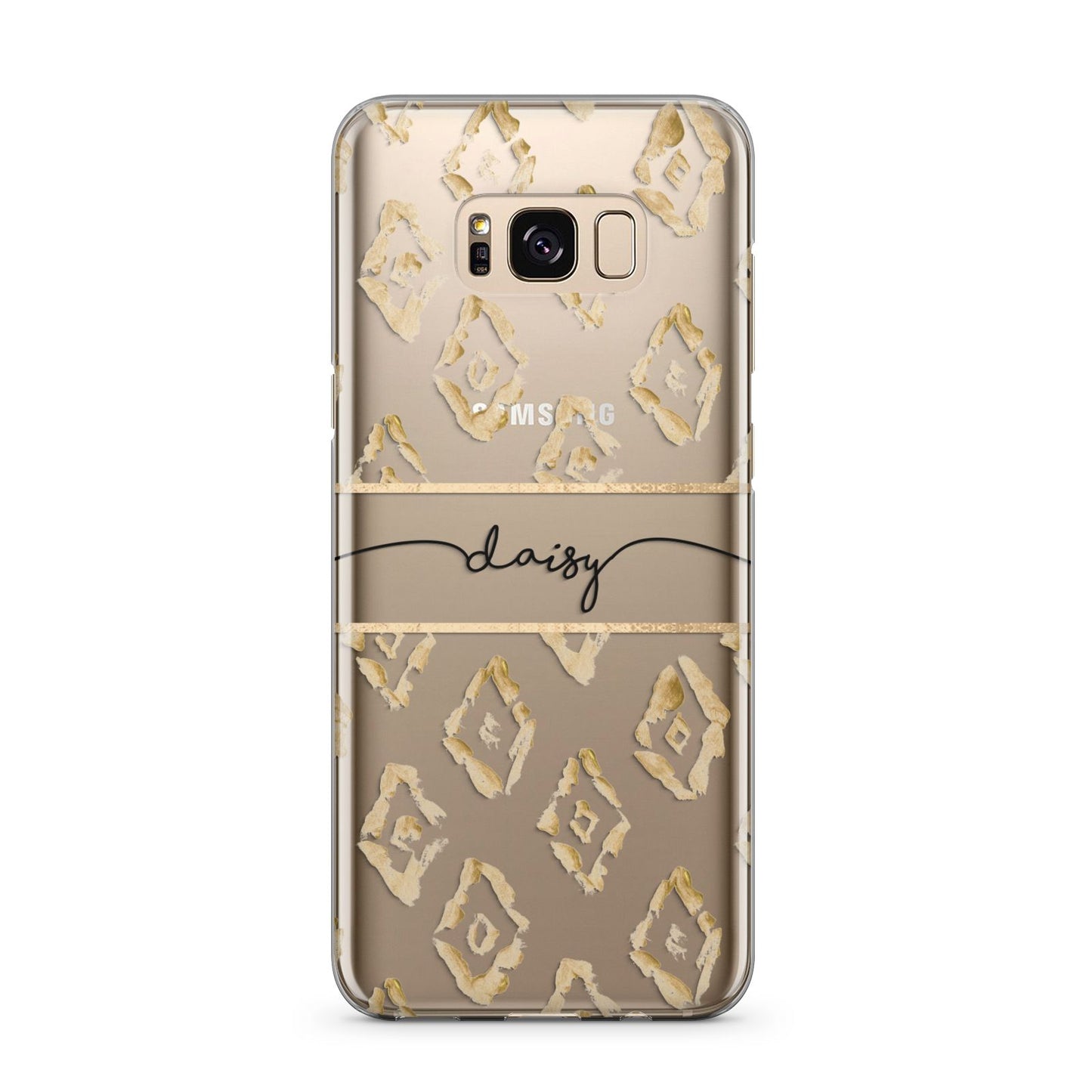 Personalised Gold Aztec Samsung Galaxy S8 Plus Case