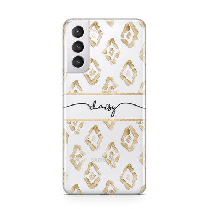 Personalised Gold Aztec Samsung S21 Case