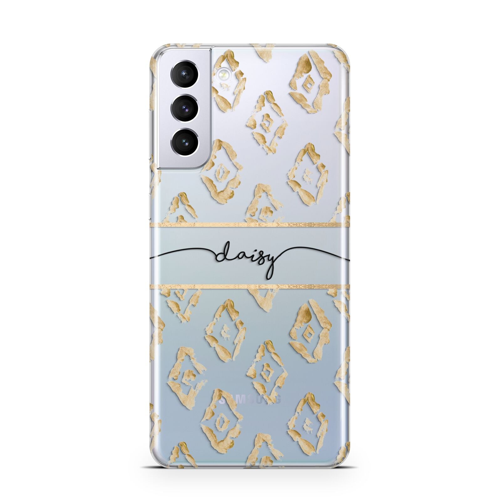 Personalised Gold Aztec Samsung S21 Plus Case