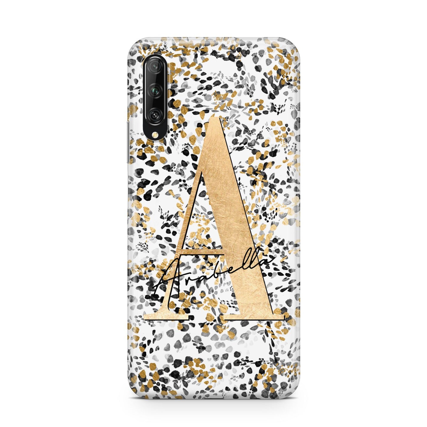 Personalised Gold Black Cheetah Huawei P Smart Pro 2019