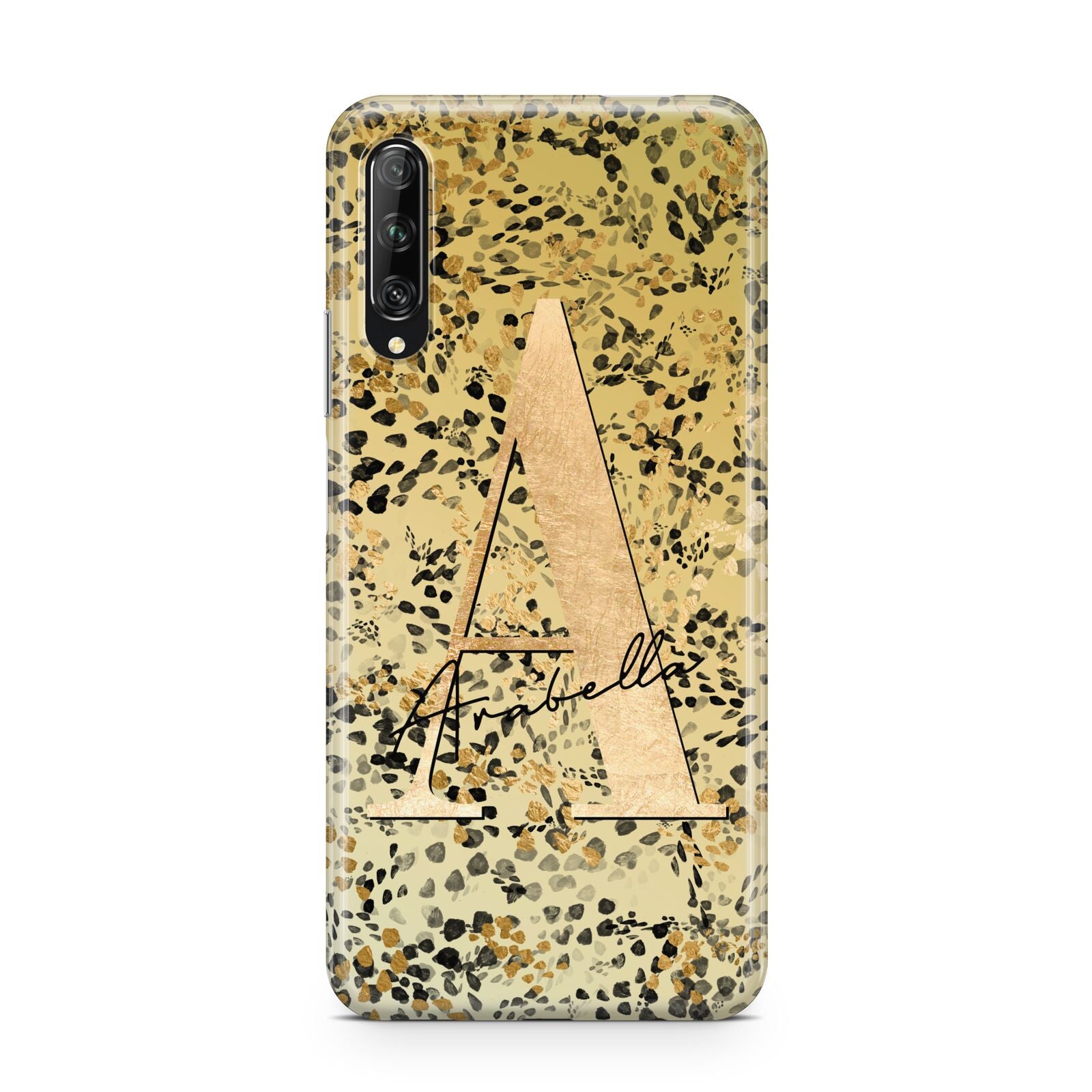 Personalised Gold Black Cheetah Huawei P Smart Pro 2019