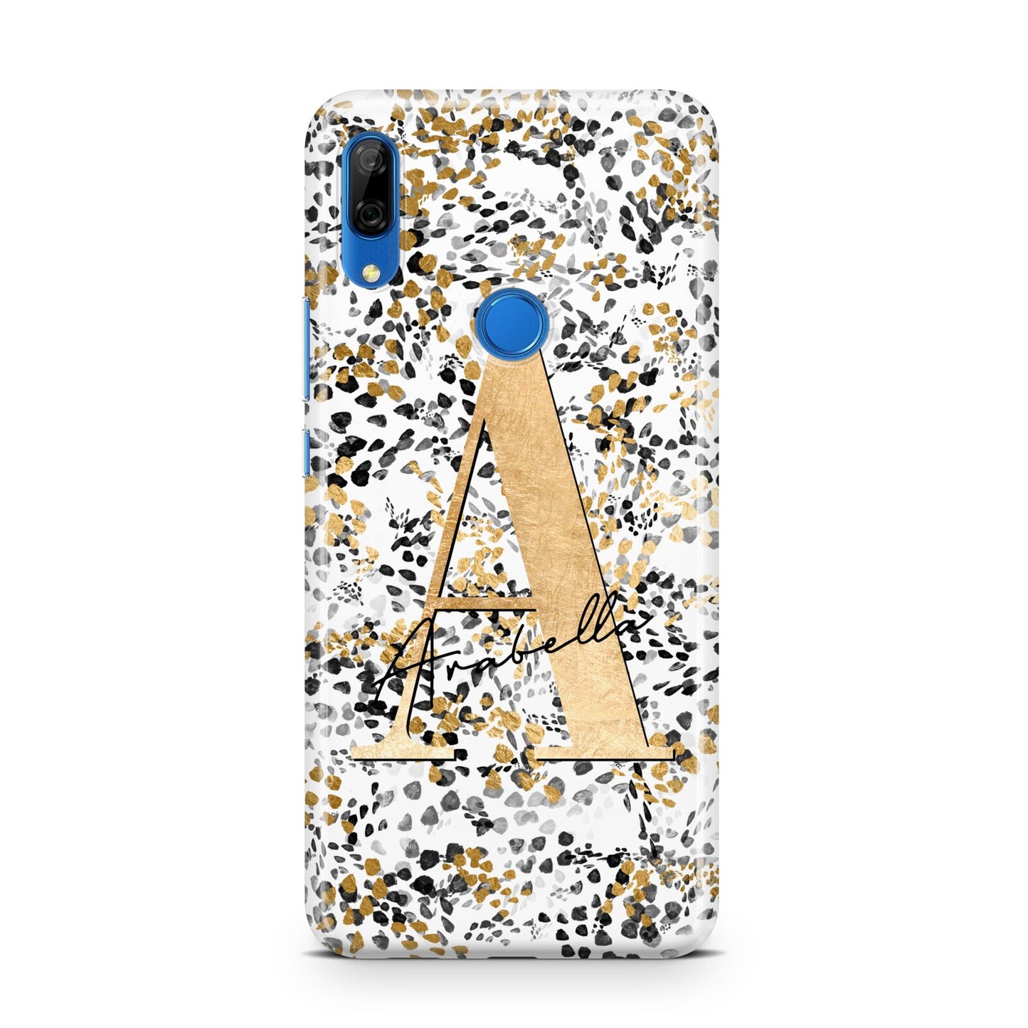 Personalised Gold Black Cheetah Huawei P Smart Z