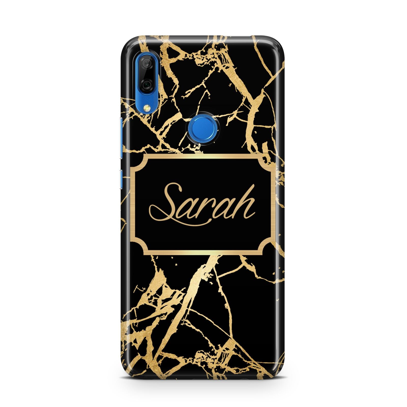 Personalised Gold Black Marble Name Huawei P Smart Z