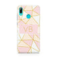 Personalised Gold Initials Geometric Huawei P Smart 2019 Case